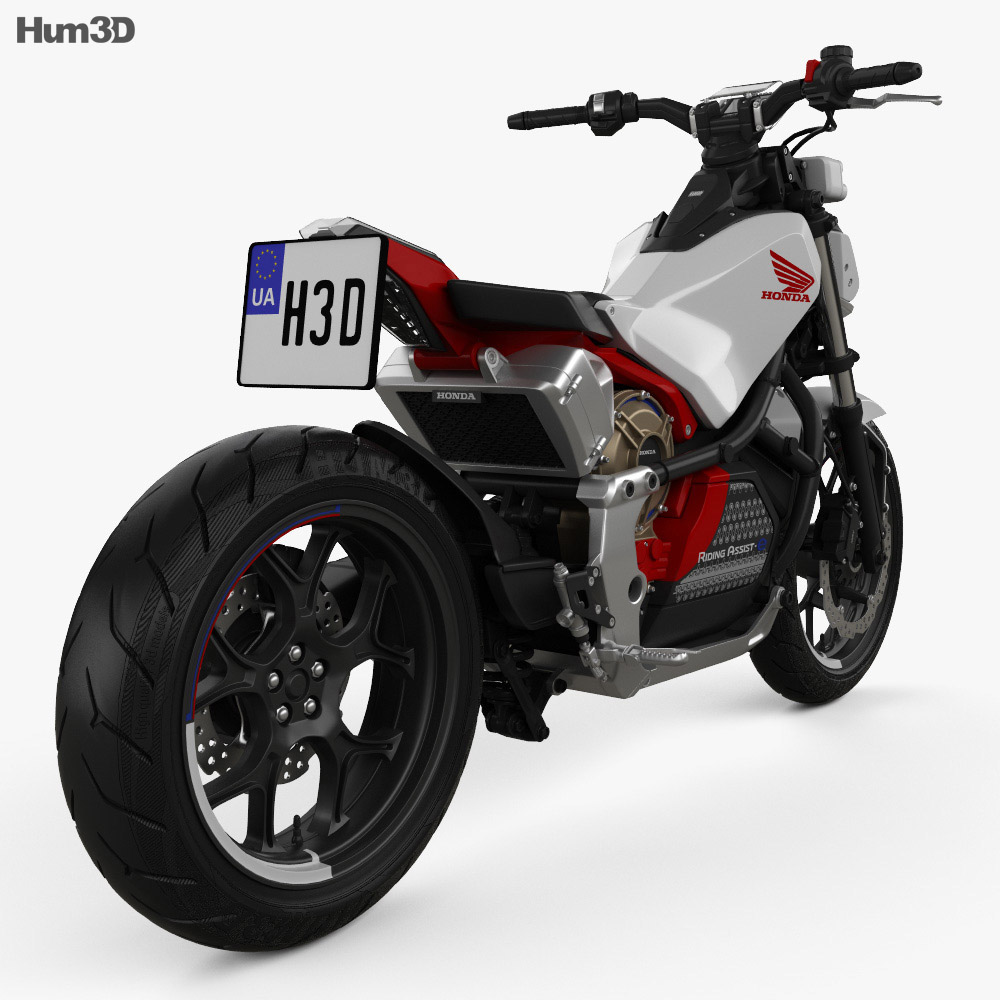 Honda Riding Assist-e 2017 3D-Modell Rückansicht