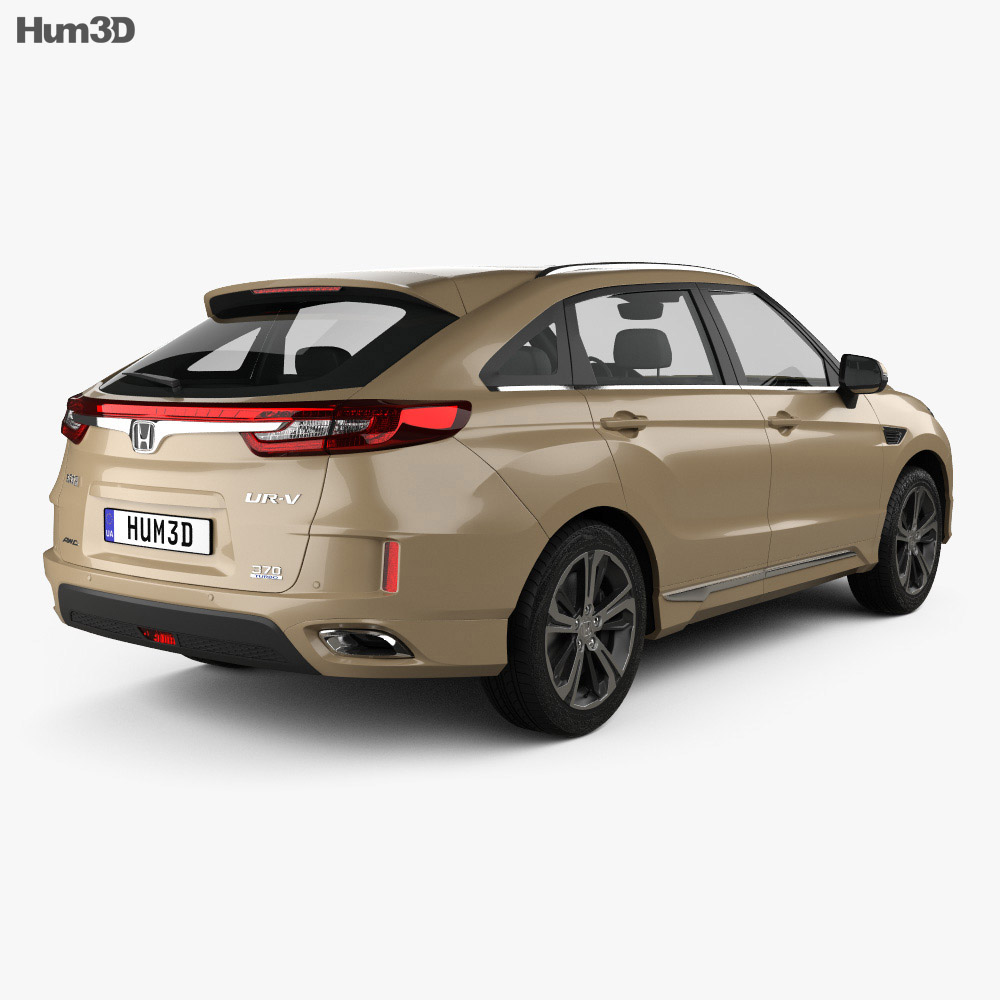 Honda UR-V 2020 Modello 3D vista posteriore