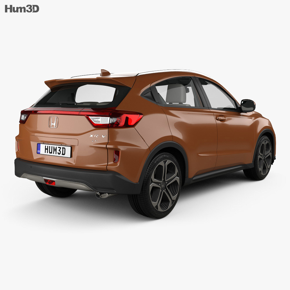 Honda XR-V HQインテリアと 2015 3Dモデル 後ろ姿