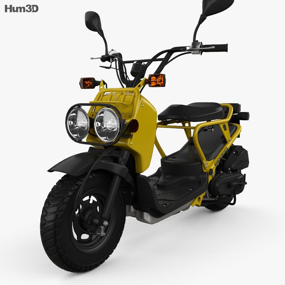 NPS50 Zoomer (Ruckus) 3D model Vehicles Hum3D