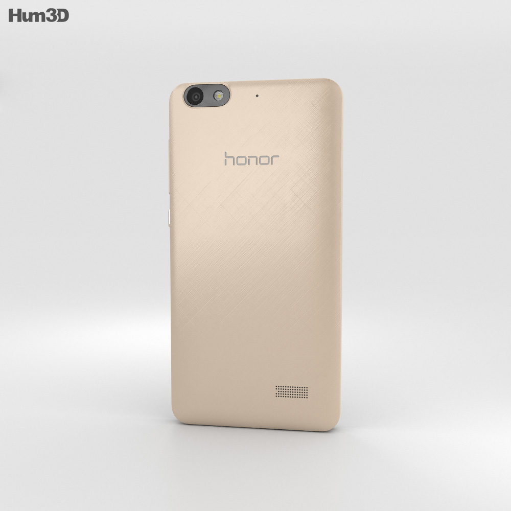 Huawei Honor 4C Gold 3d model