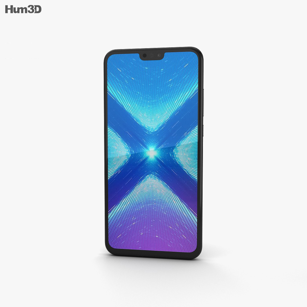 Huawei Honor 8X Black 3D 모델 