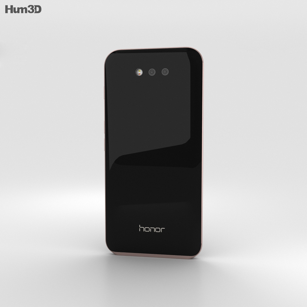 Huawei Honor Magic Golden Black 3D 모델 