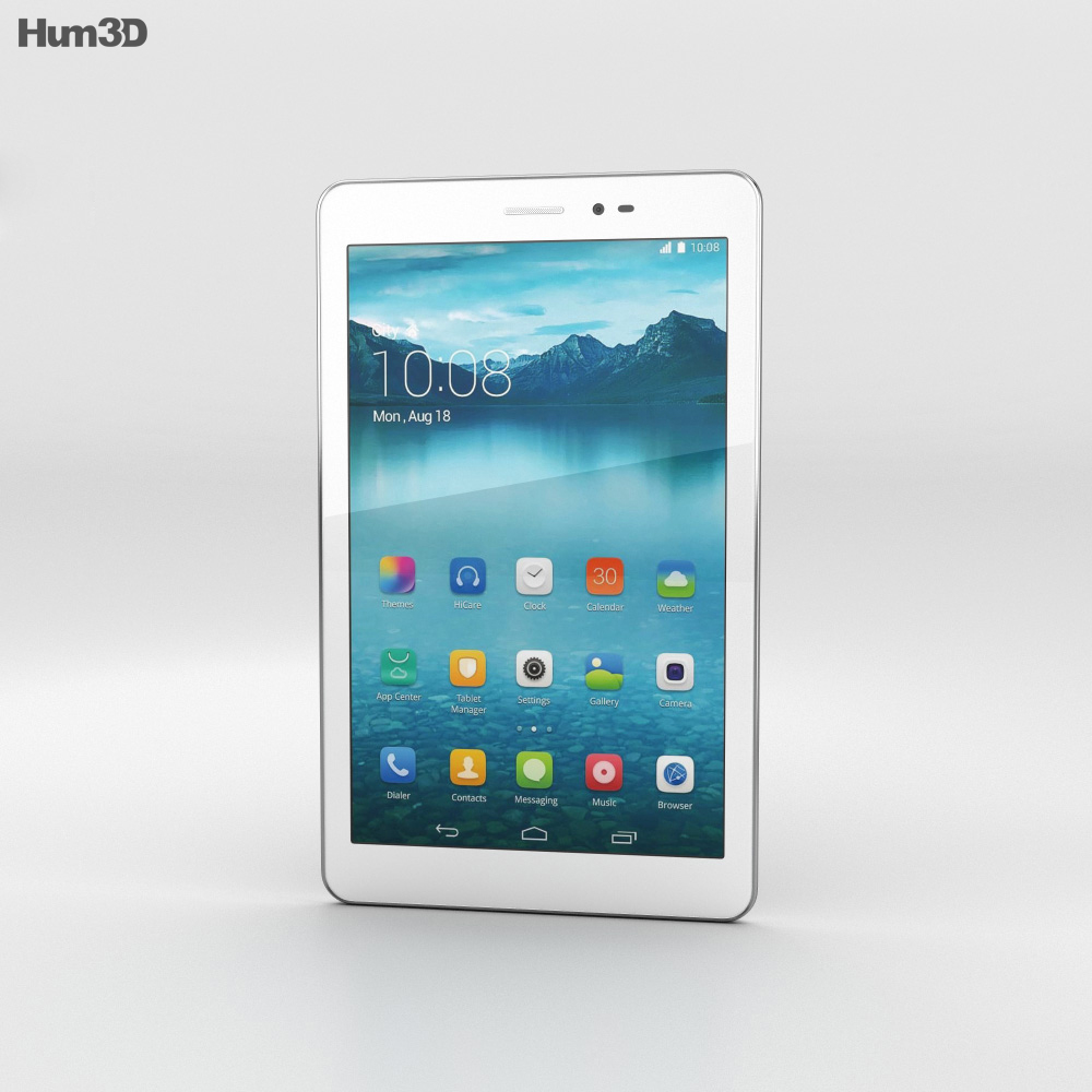 Huawei Honor Tablet Bianco Modello 3D
