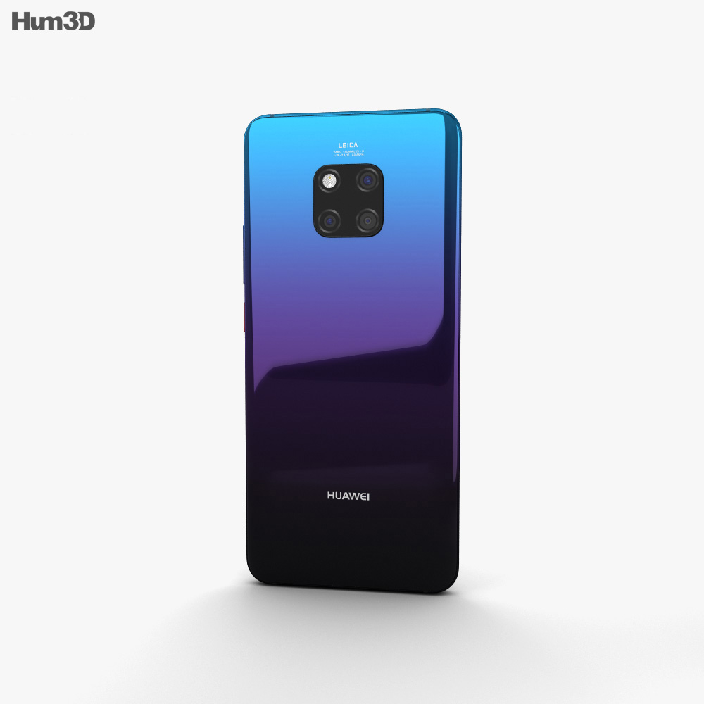 Huawei Mate 20 Pro Twilight 3D model - Electronics on Hum3D