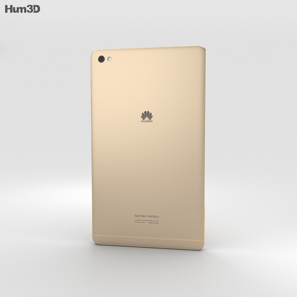 Huawei MediaPad M2 8-inch Gold 3D-Modell