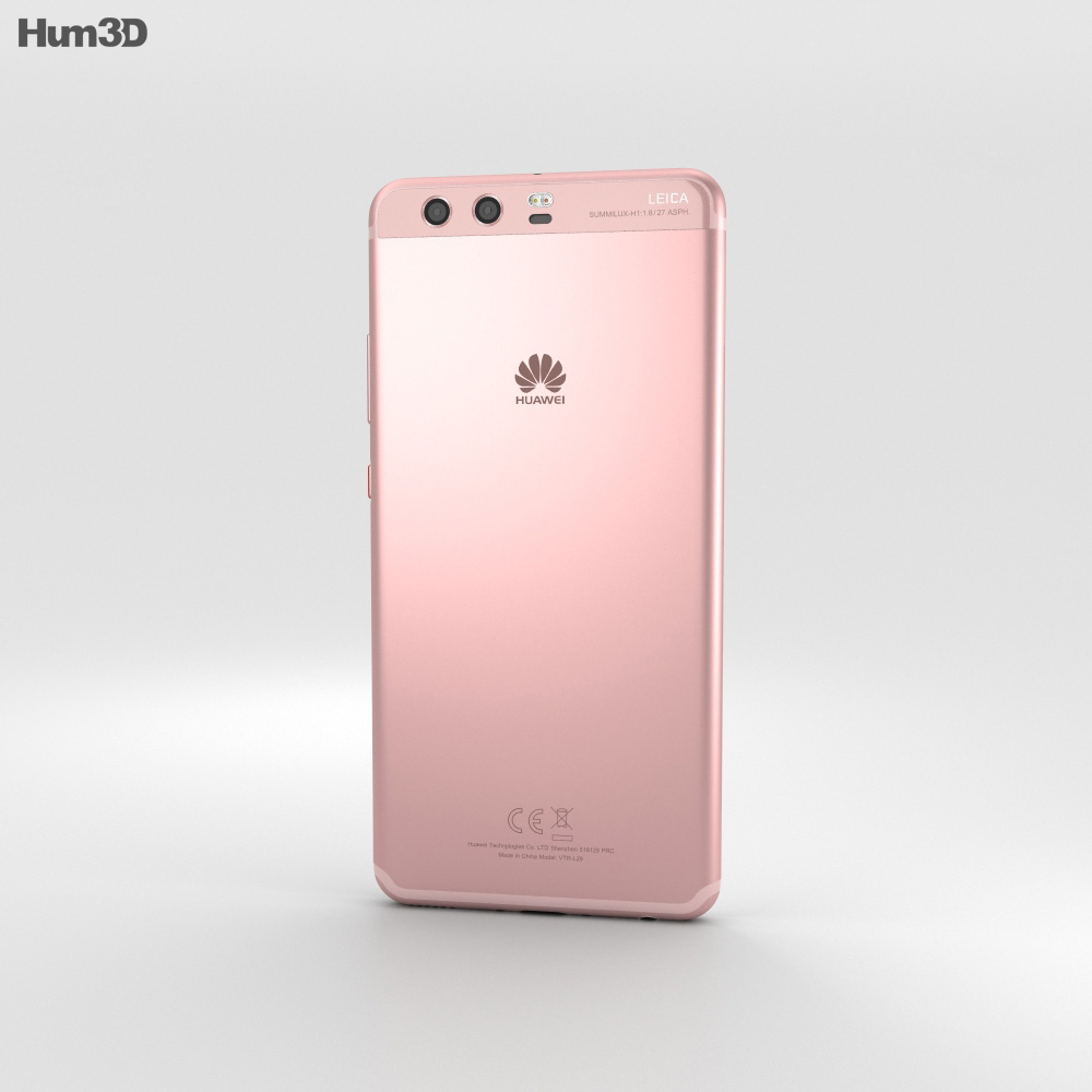 Huawei P10 Plus Rose Gold 3D-Modell