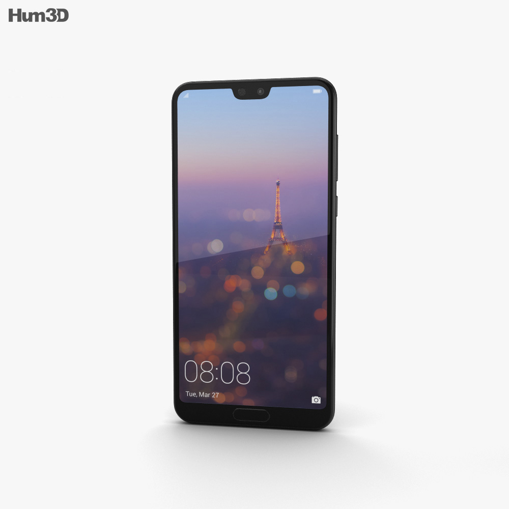 Huawei P20 Pro Black 3d model