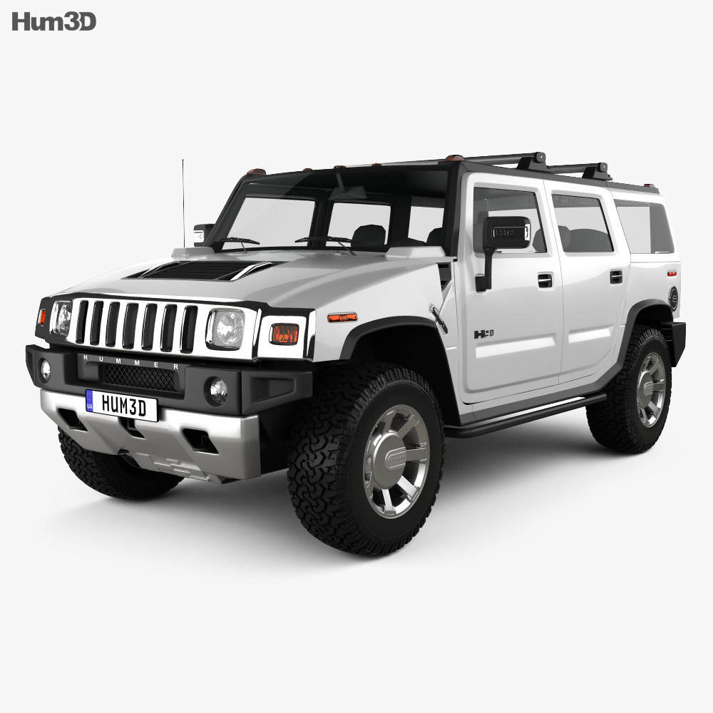 Hummer H2 2014 Modelo 3D - Vehículos on Hum3D