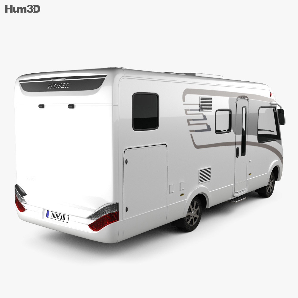Hymer ML-I Bus 2015 3d model back view