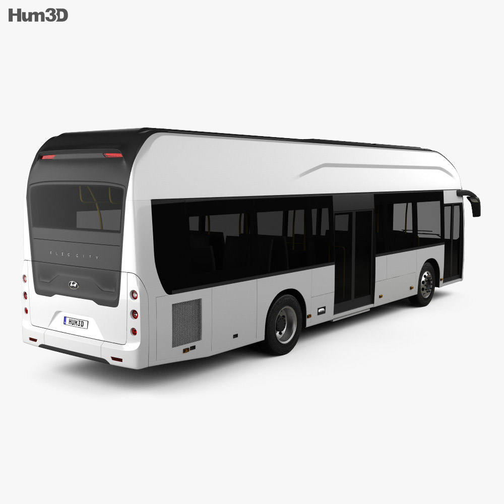 Hyundai ELEC CITY bus 2017 3D model - Vehicles on Hum3D