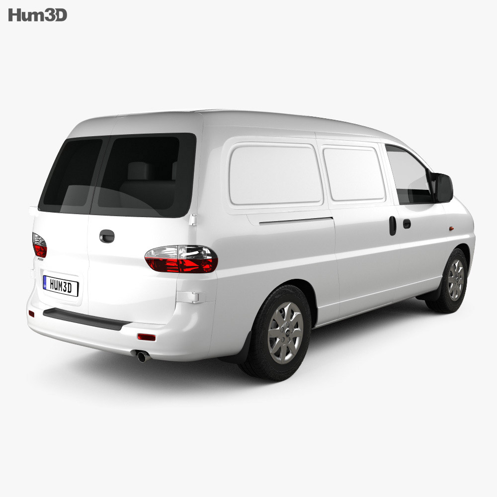 Hyundai H-1 Panel Van 2007 3d model back view