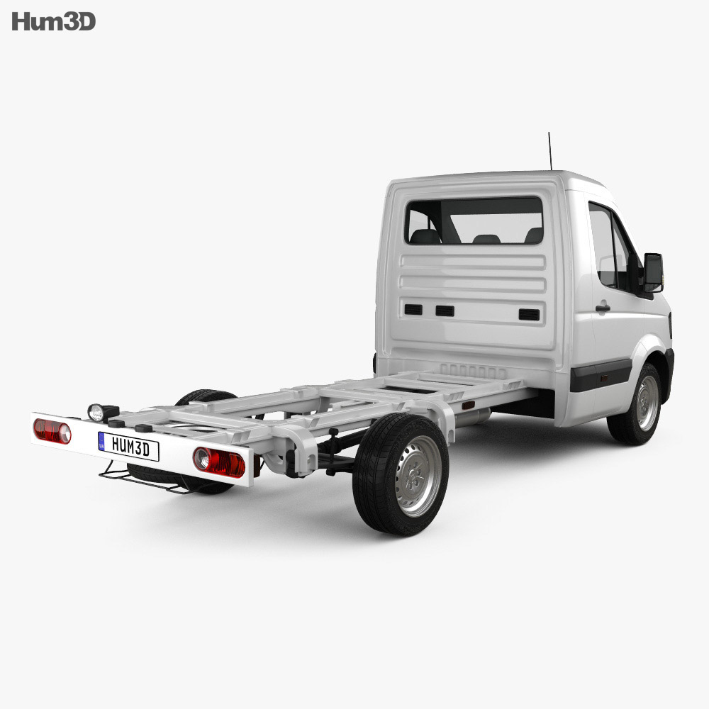 Hyundai H350 Cab Chassis 2018 3D模型 后视图