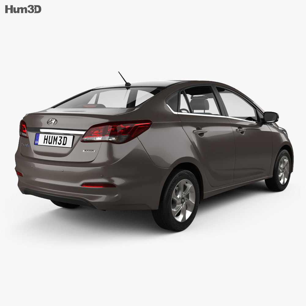 Hyundai HB20S 2018 3d model back view
