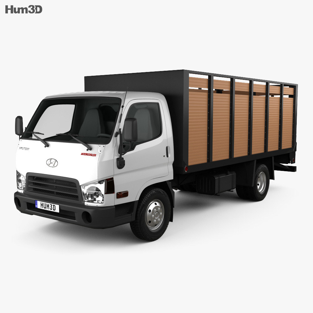 Hyundai HD65 Flatbed Truck 2015 3d model