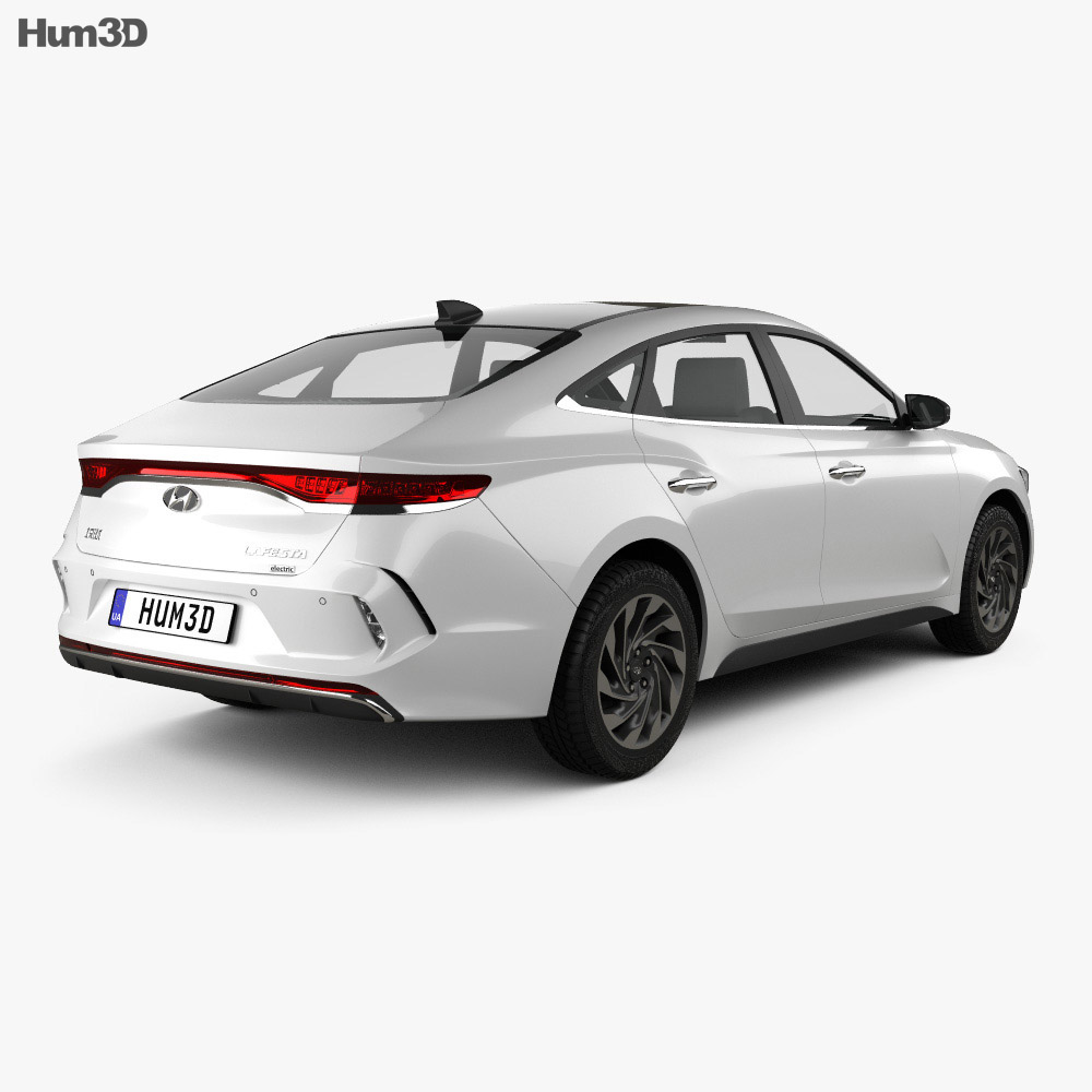 Hyundai Lafesta EV 2021 3D 모델  back view