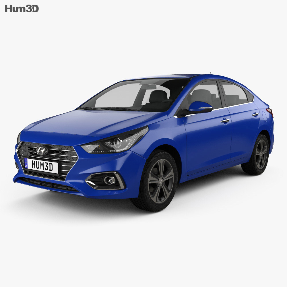 Hyundai solaris 3d model