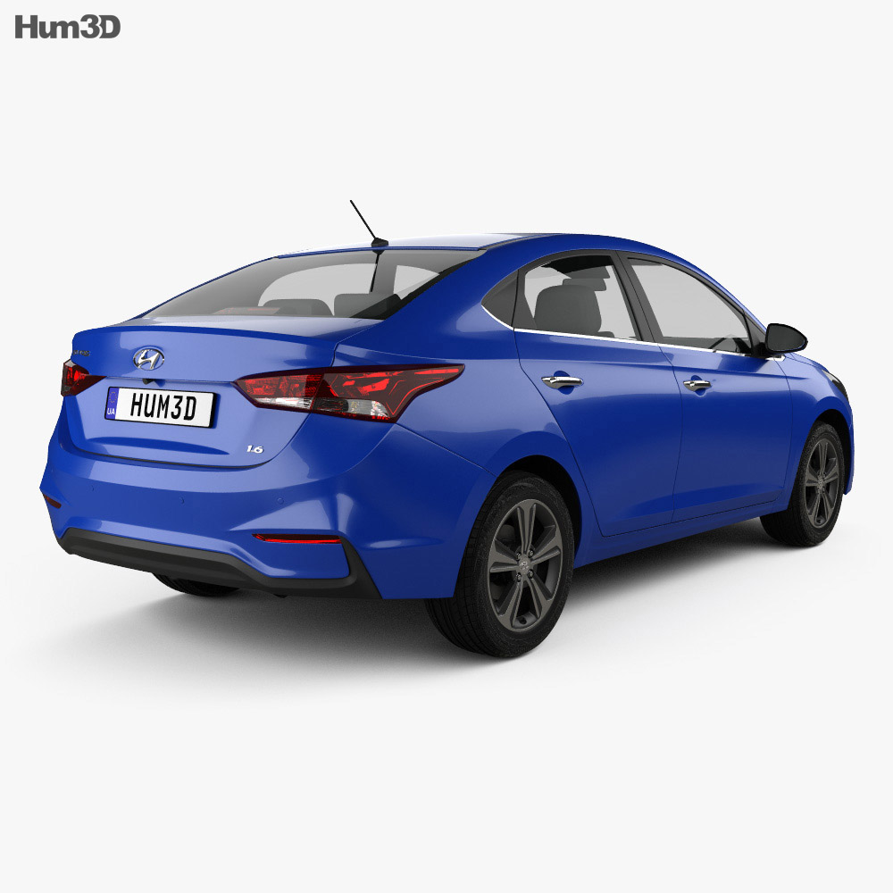 Hyundai solaris 3d model