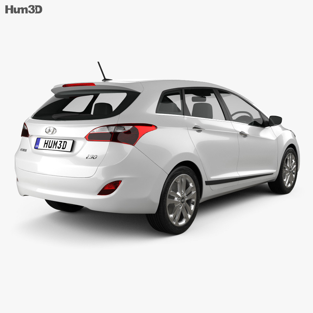 Hyundai i30 (Elantra) Wagon (UK) 2018 3D model - Vehicles on Hum3D