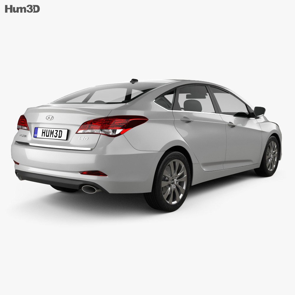 Hyundai i40 sedan (EU) 2015 3d model back view