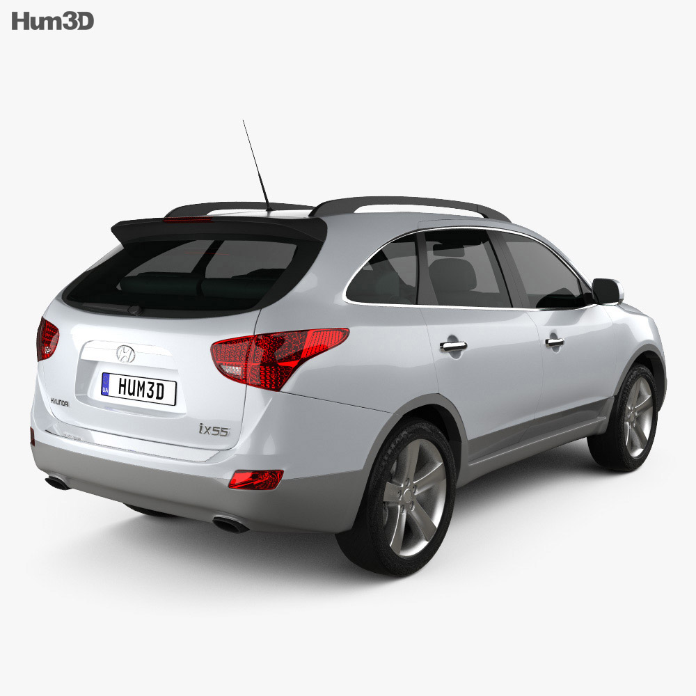 Hyundai ix55 Veracruz 2014 3d model back view