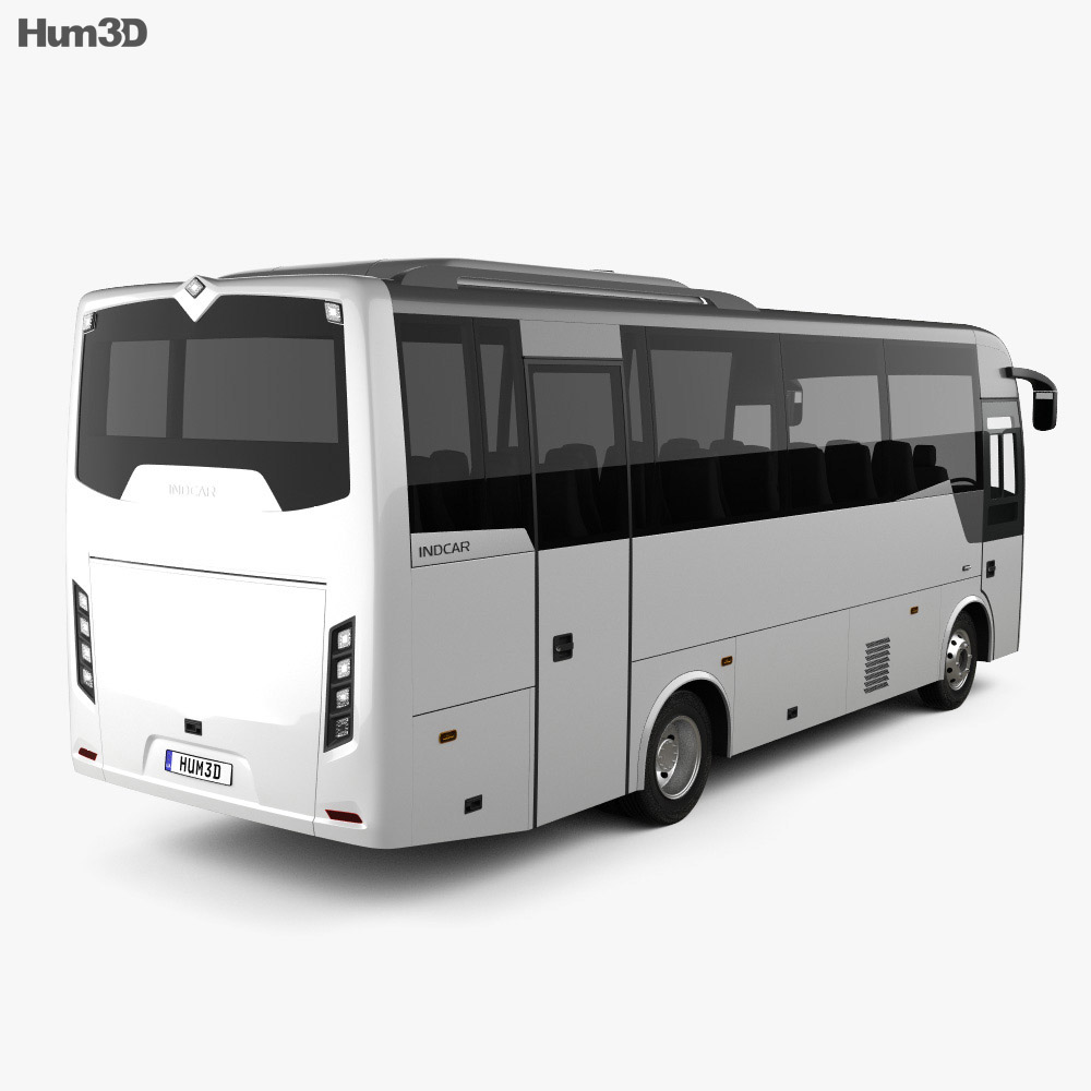 Indcar Next L8 MB Autobús 2017 Modelo 3D vista trasera