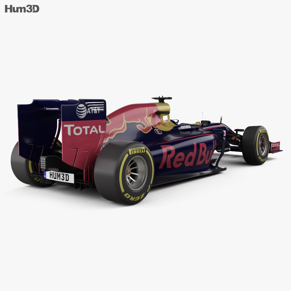 Infiniti RB12 F1 2016 3D-Modell Rückansicht