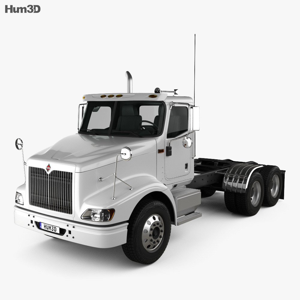 International 9200 Day Cab Tractor Truck 2009 3d model