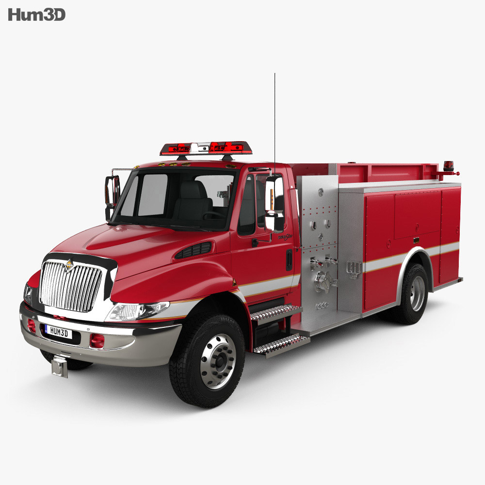 International Durastar Fire Truck 2002 3D model - Vehicles ...