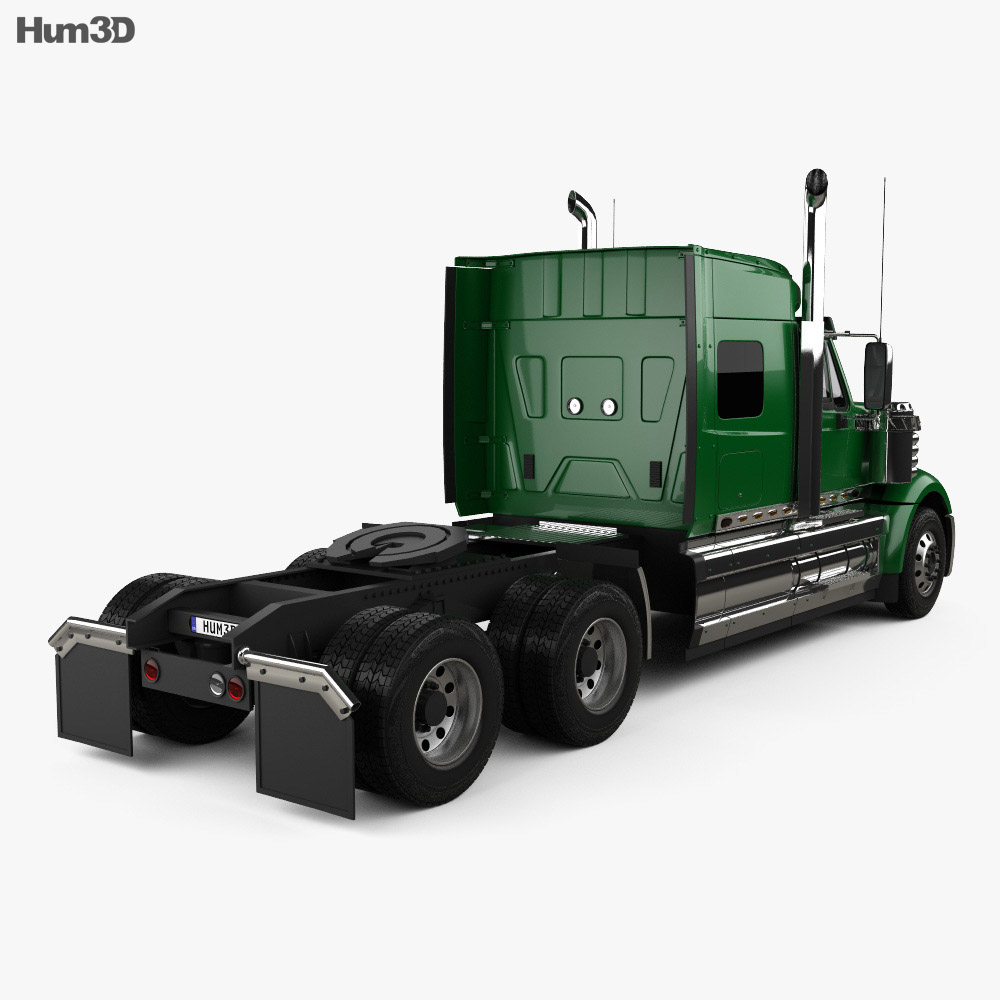 International LoneStar Tractor Truck 2015 3d model back view
