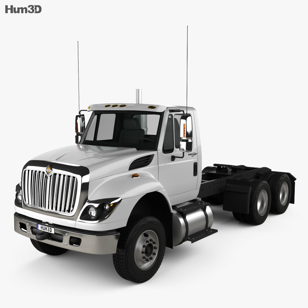International Workstar Вантажівка шасі 2014 3D модель