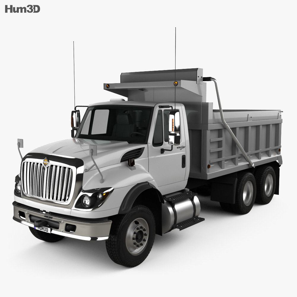 International WorkStar Dump Truck 2015 3d model
