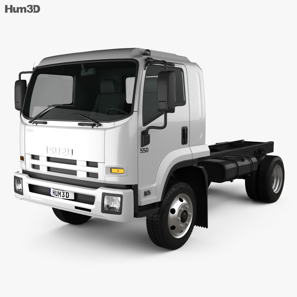 Isuzu FSS 550 单人驾驶室 底盘驾驶室卡车 2015 3D模型