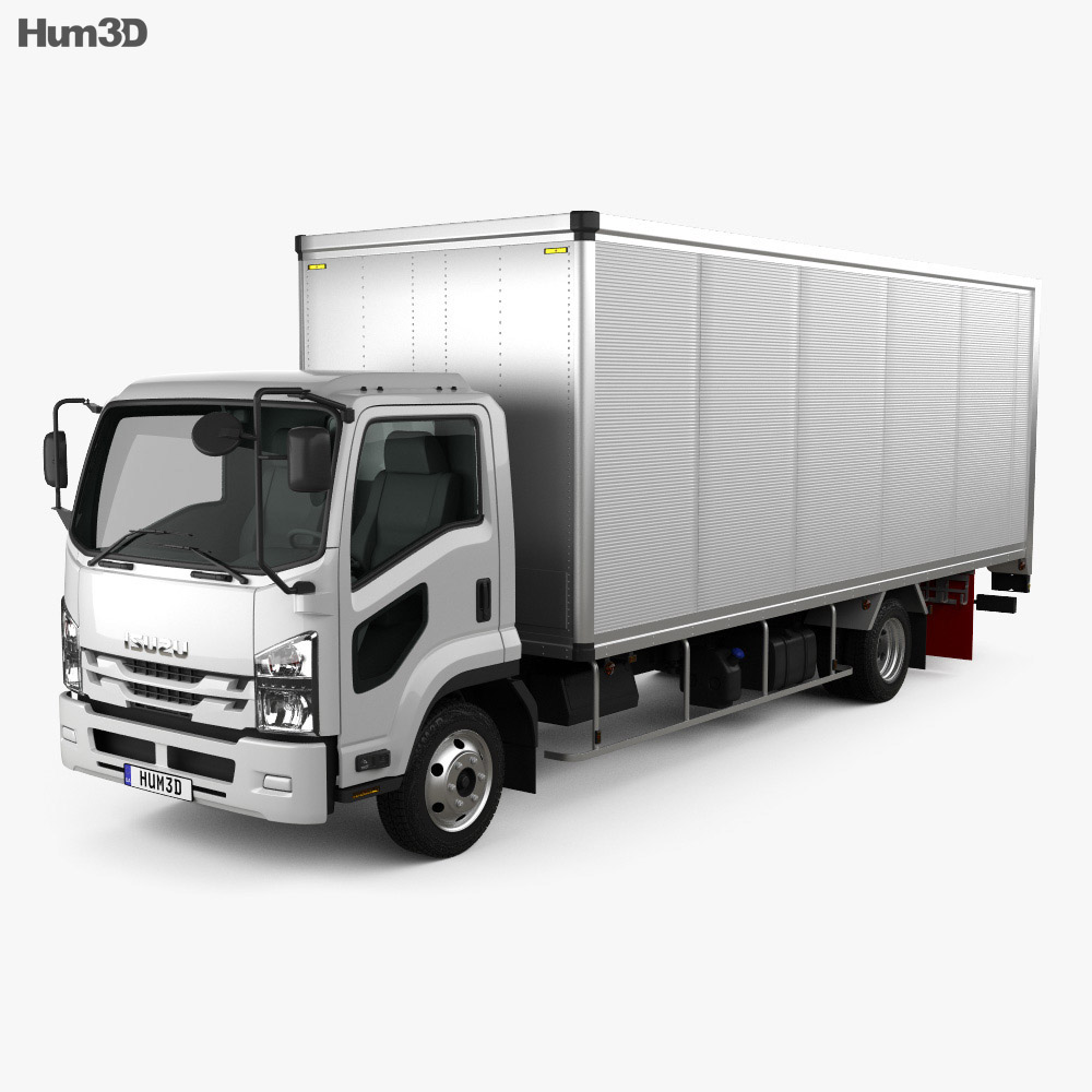 Isuzu Forward 箱型トラック 2017 3Dモデル