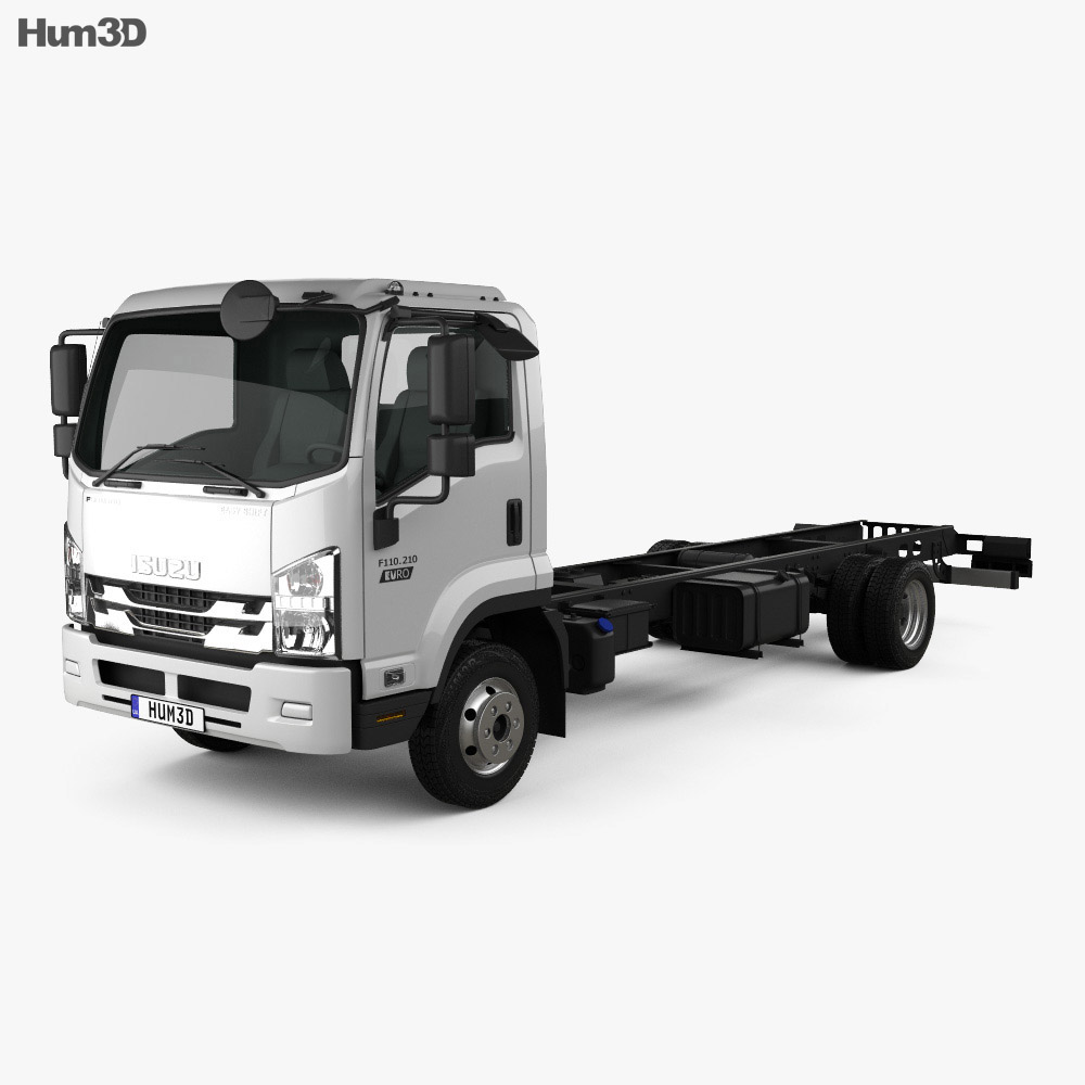 Isuzu Forward 섀시 트럭 2021 3D 모델 