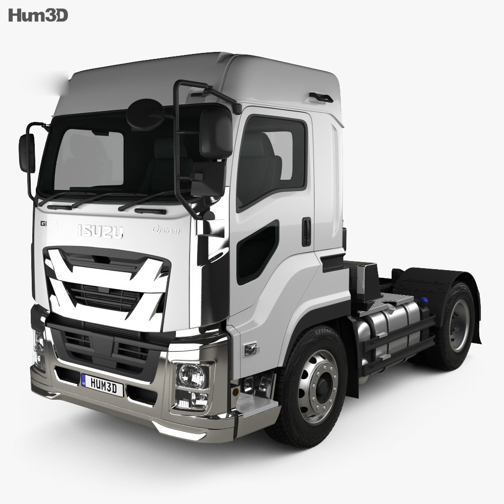 Download Isuzu Giga Tractor Truck 2-axle 2015 3D model - Vehicles on Hum3D