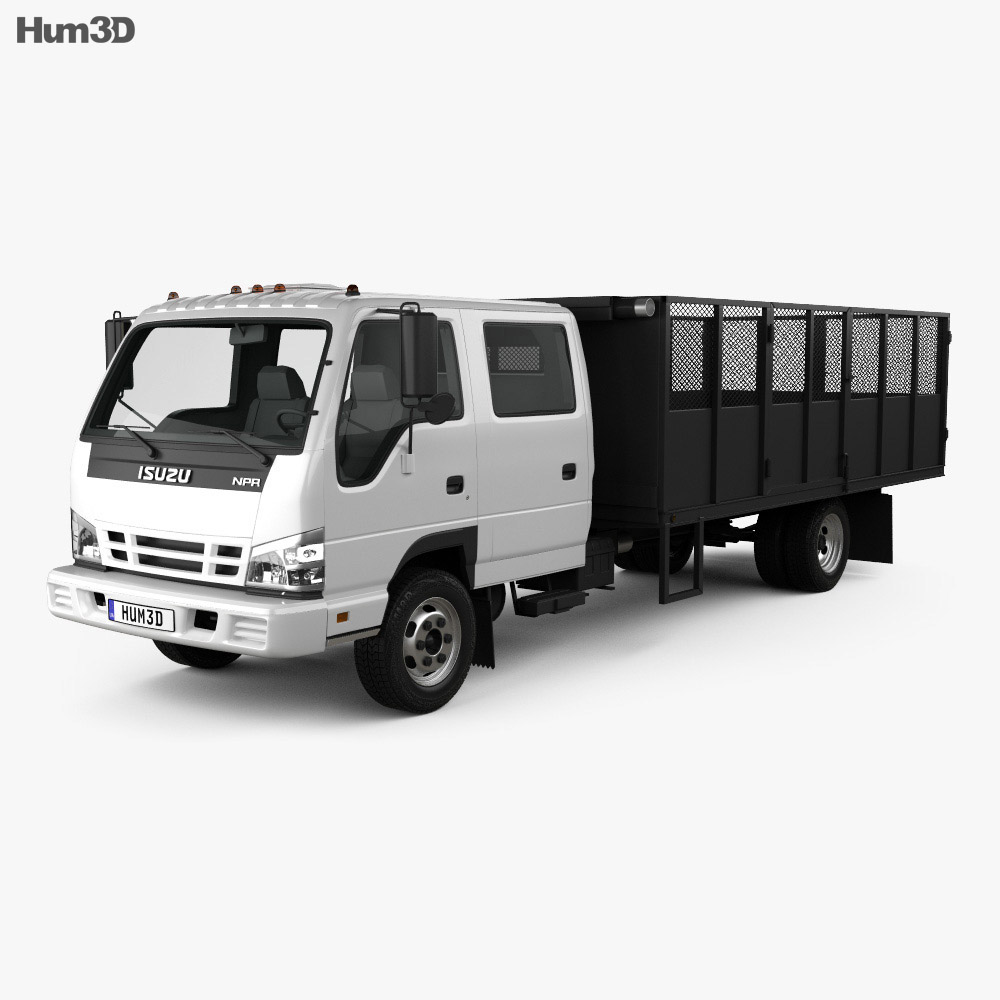 Isuzu NPR 덤프 트럭 2014 3D 모델 