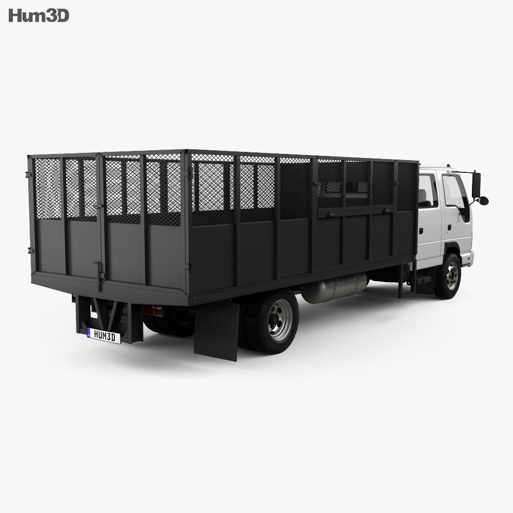Isuzu NPR Dump Truck 2014 3d model back view