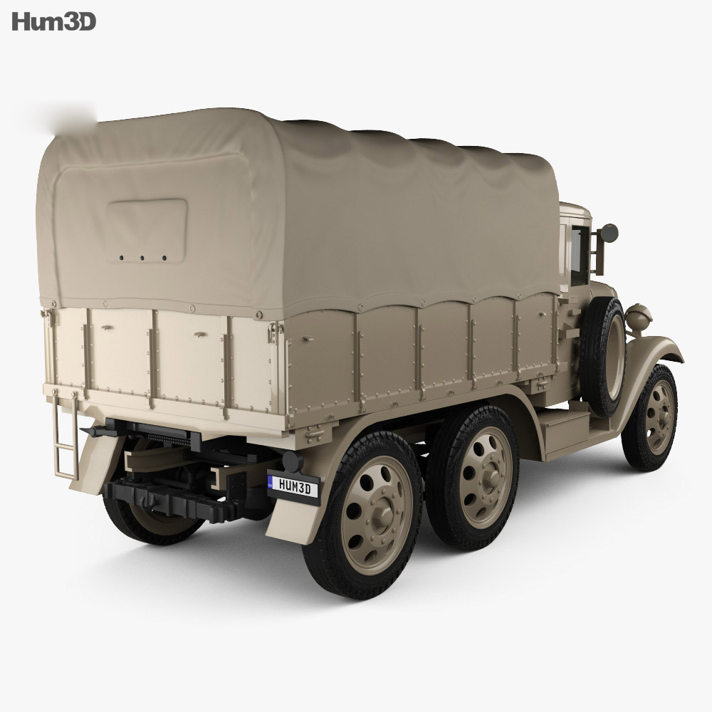 Isuzu Type 94 Truck 1934 3D модель back view