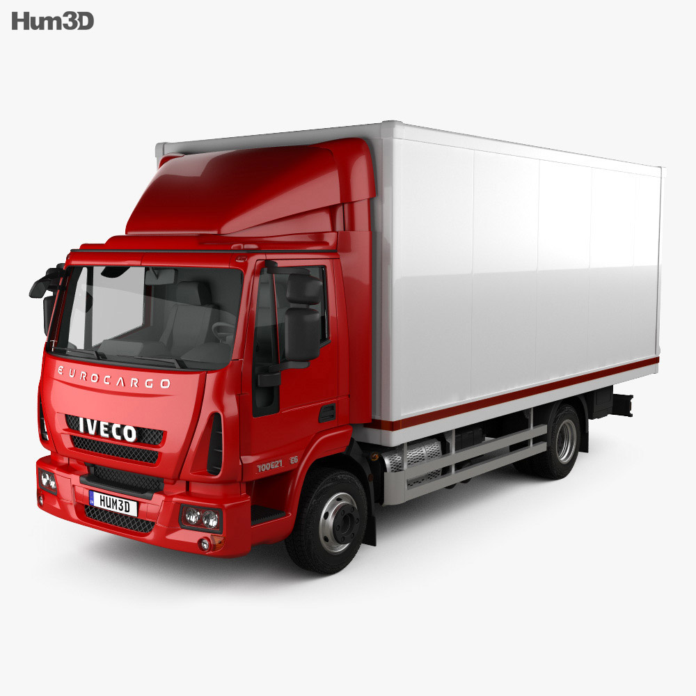 Iveco EuroCargo Box Truck 2013 3d model