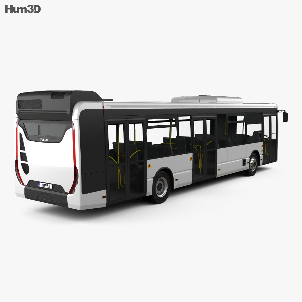 Iveco Urbanway bus 2013 3d model back view