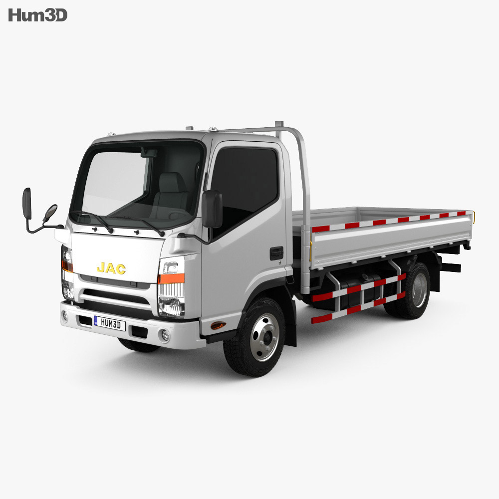 JAC N721 Flatbed Truck 2016 Modello 3D