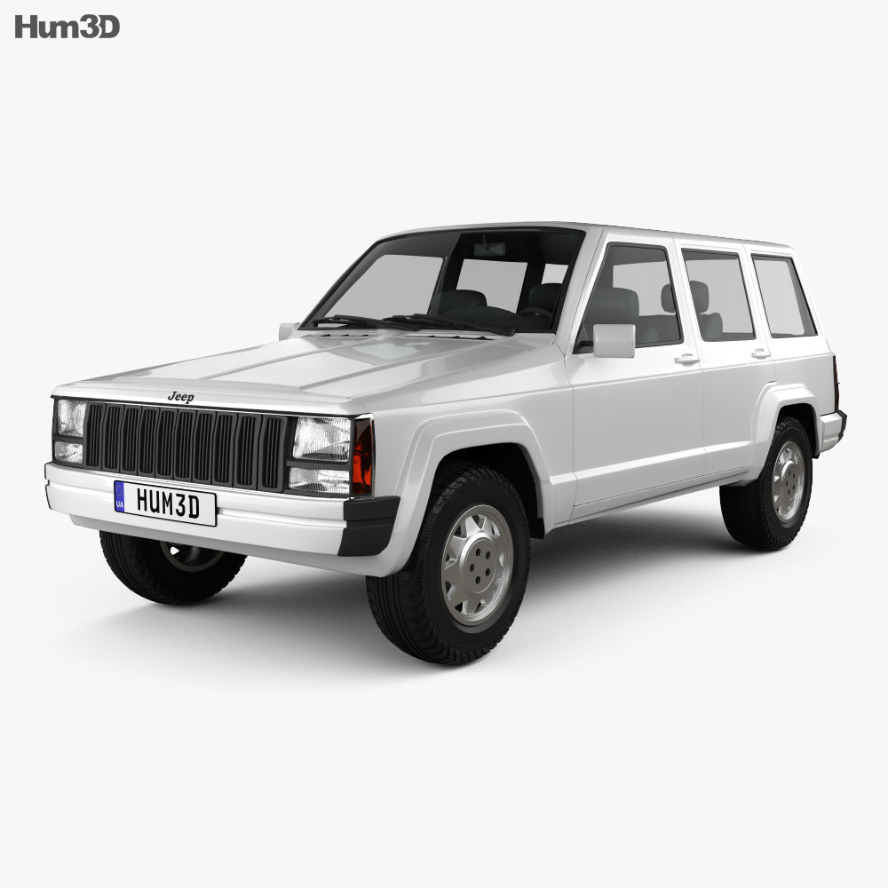 Jeep Cherokee Xj 4 Door 2001 3d Model