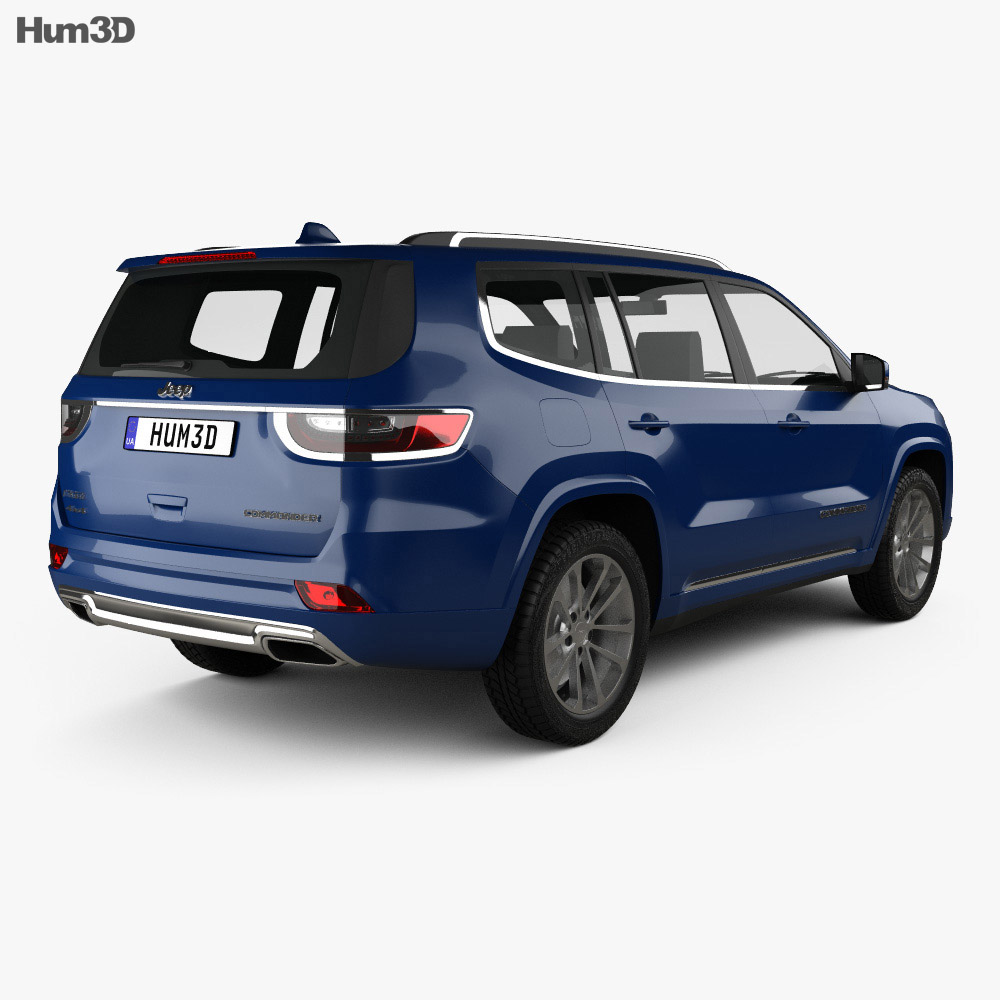 Jeep Commander Limited 2021 3d model back view