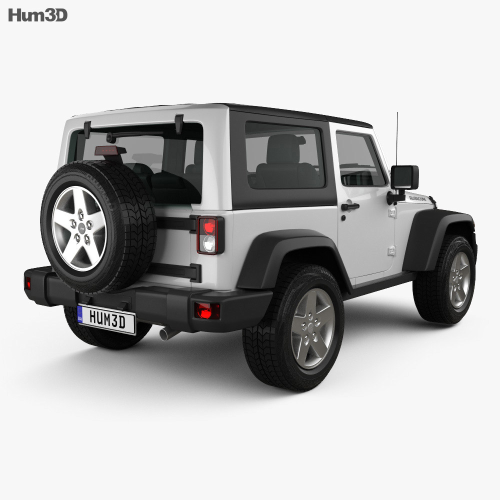 Jeep Wrangler Rubicon hardtop 2011 3D model - Vehicles on Hum3D