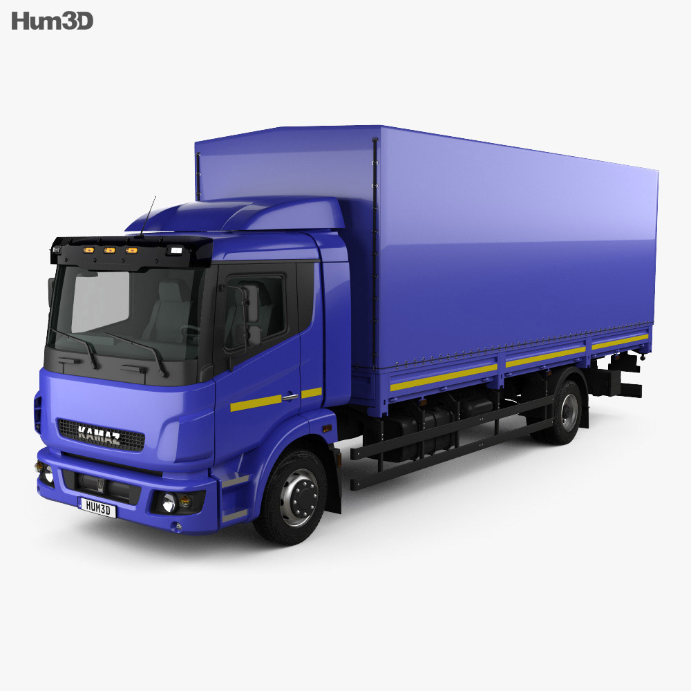 KamAZ 5308 A4 Box Truck 2013 3d model