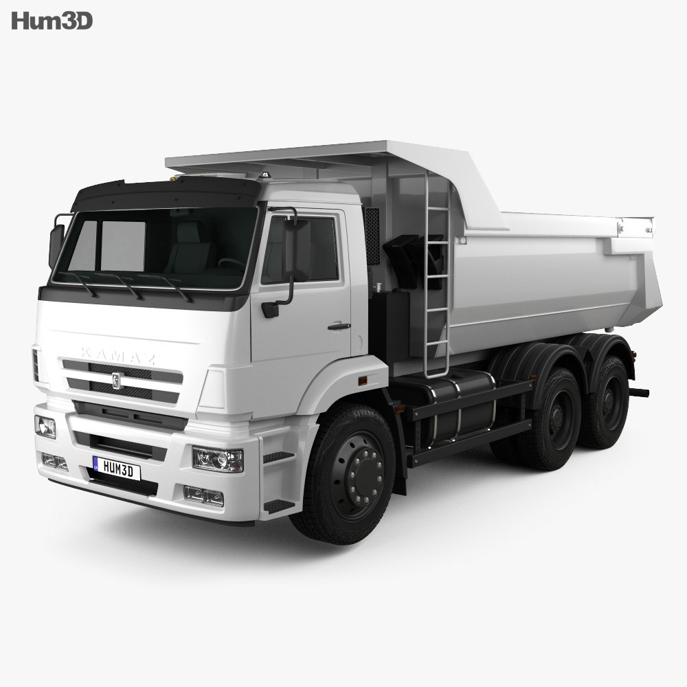 Kamaz 6520 덤프 트럭 2009 3D 모델 