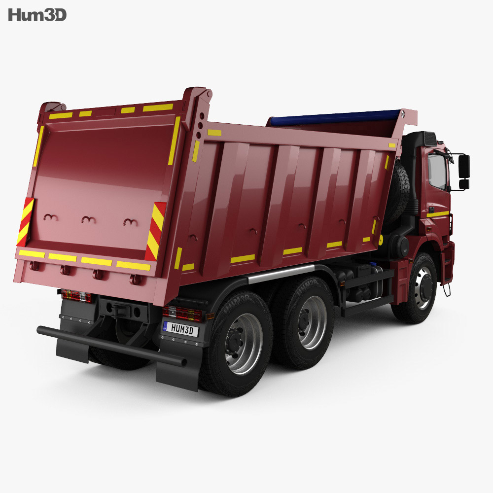 KamAZ 6580 K5 Dump Truck 2016 3d model back view