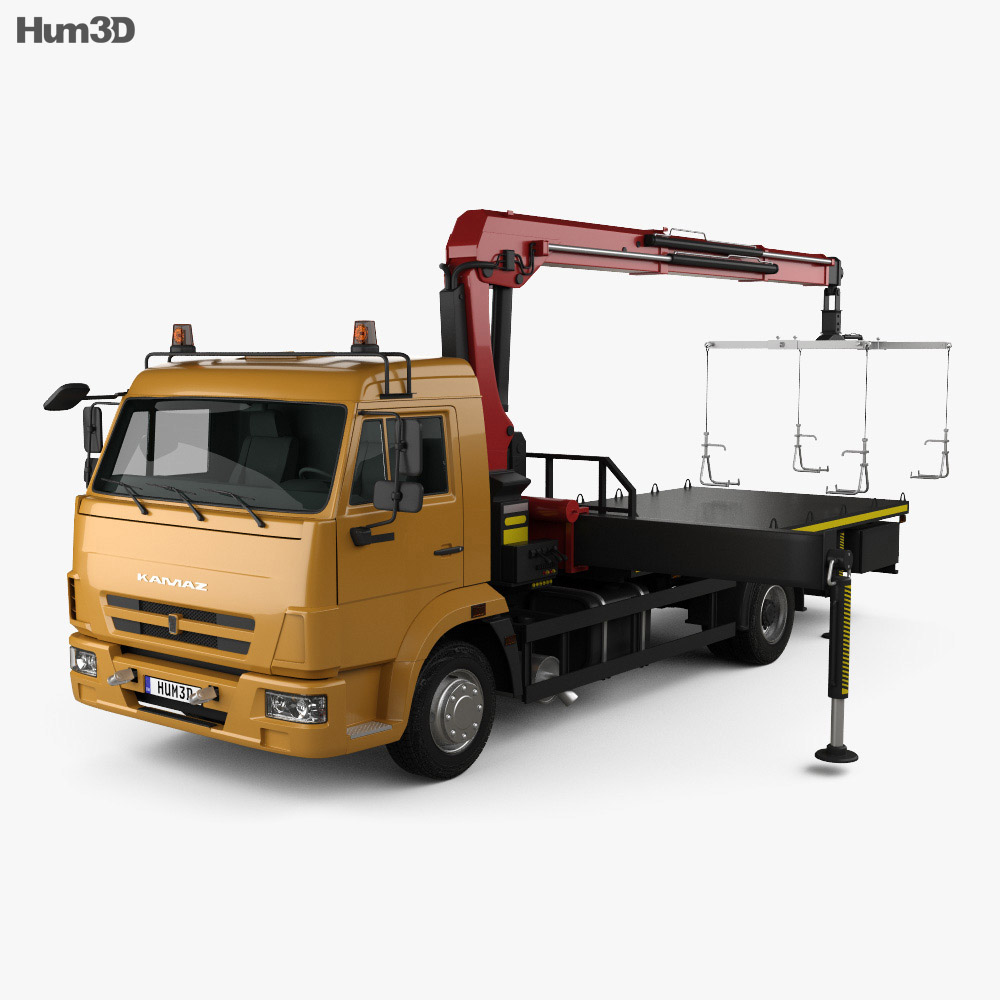 KamAZ 658625-0010-03 Tow Truck 2018 3d model