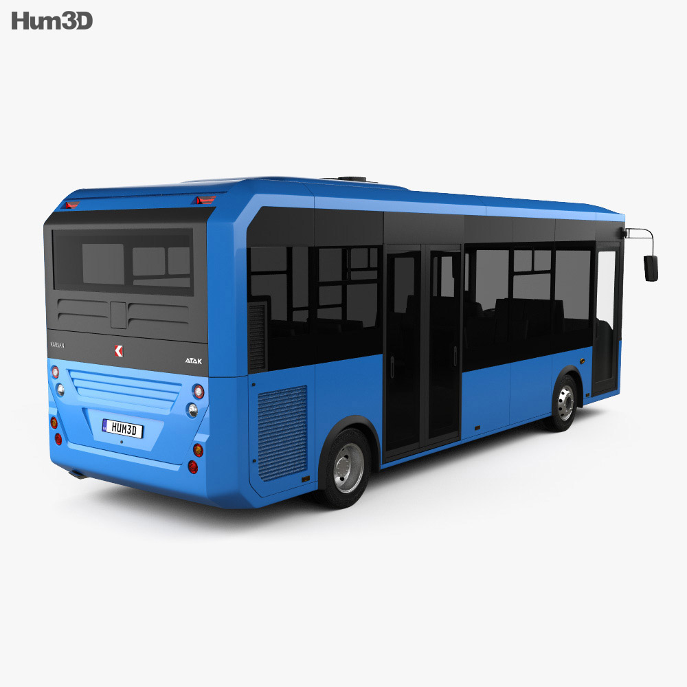 Karsan Atak bus 2014 3d model back view